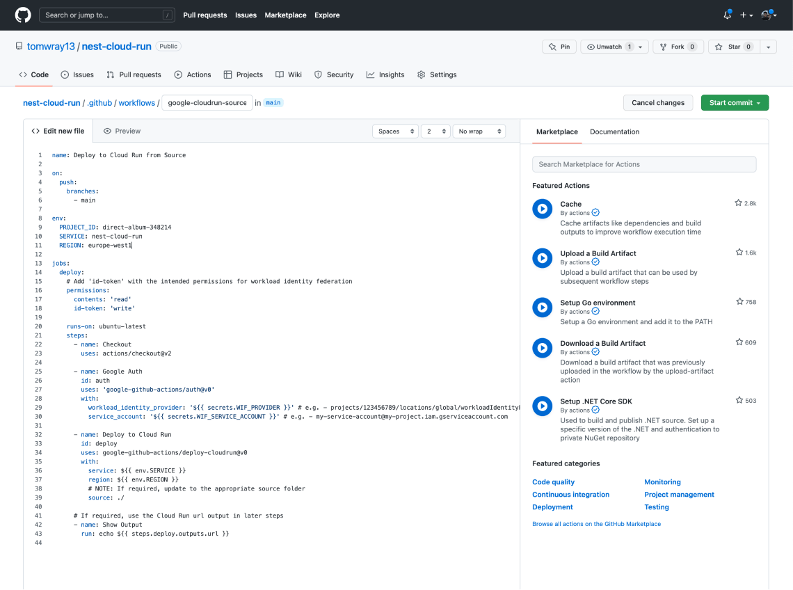 Commit to Github
